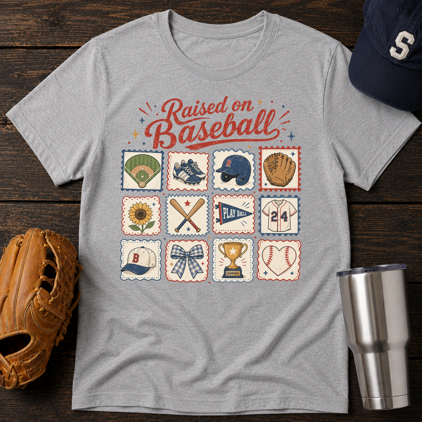The Raised on Baseball T-Shirt