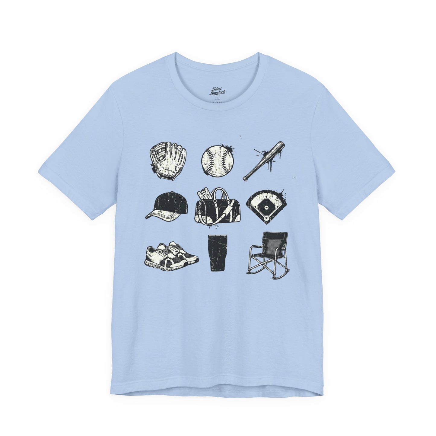 Baseball Grunge Icons T-shirt