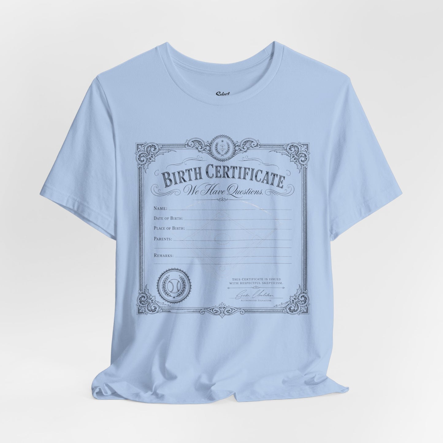 Birth Certificate T-Shirt