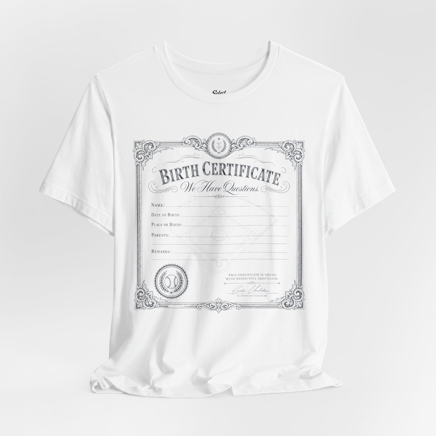 Birth Certificate T-Shirt