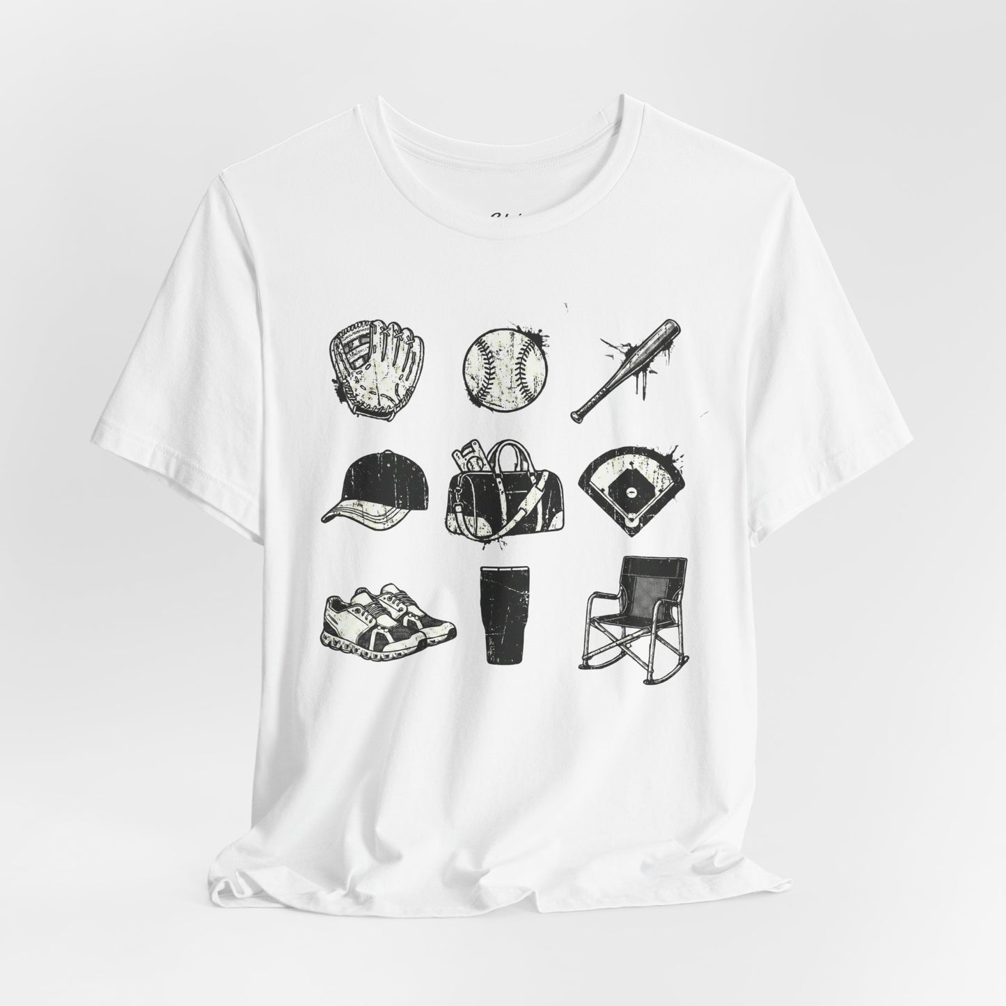 Baseball Grunge Icons T-shirt