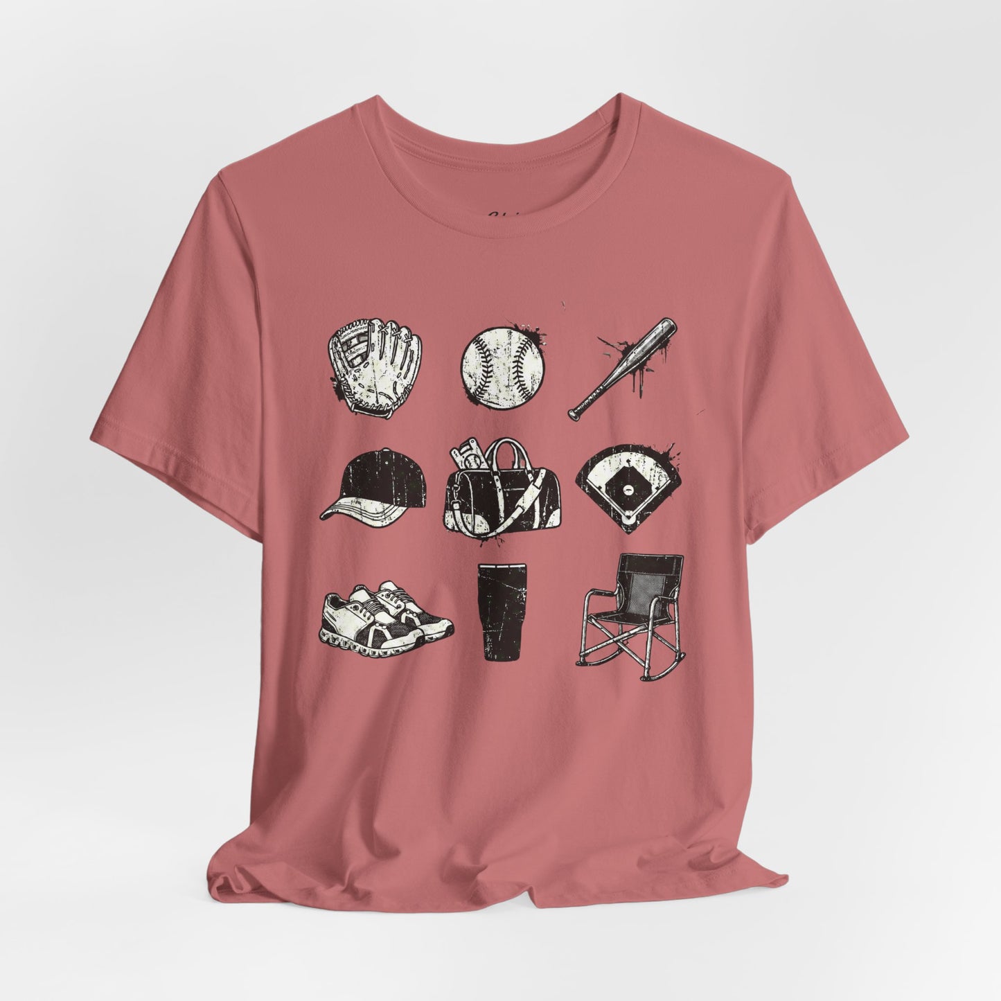 Baseball Grunge Icons T-shirt
