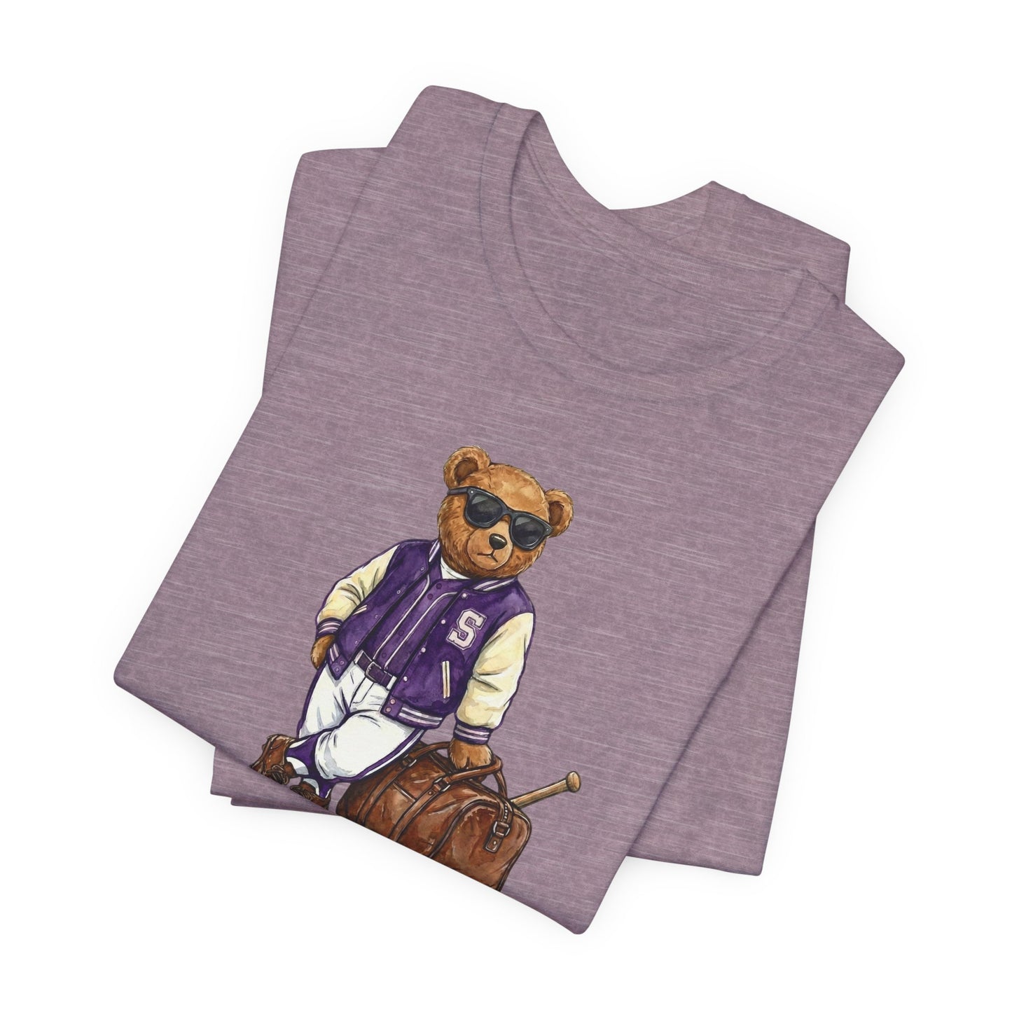 Purple Travel Bear T-Shirt