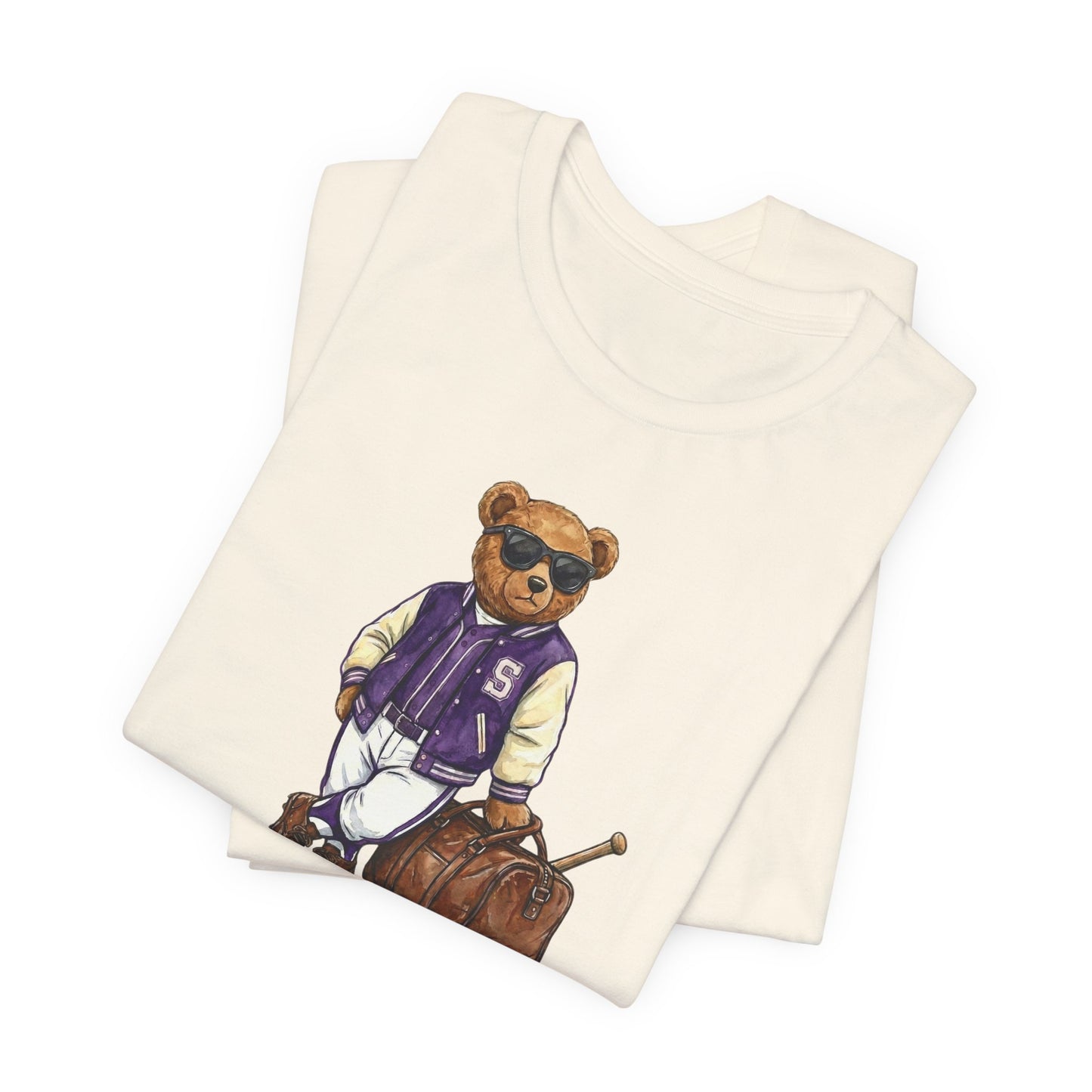Purple Travel Bear T-Shirt