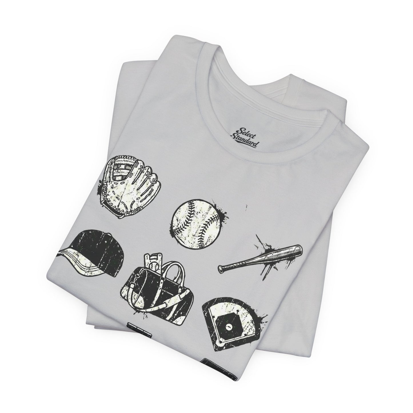 Baseball Grunge Icons T-shirt