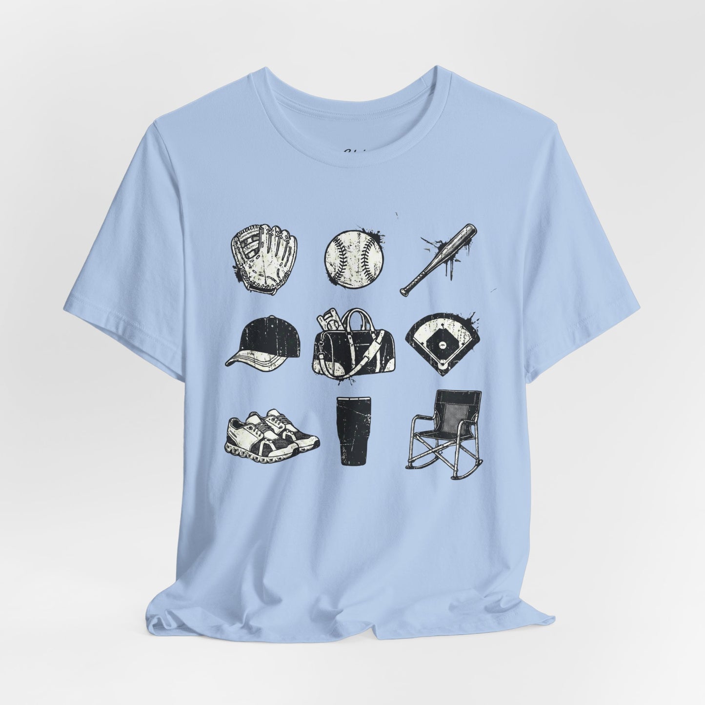 Baseball Grunge Icons T-shirt