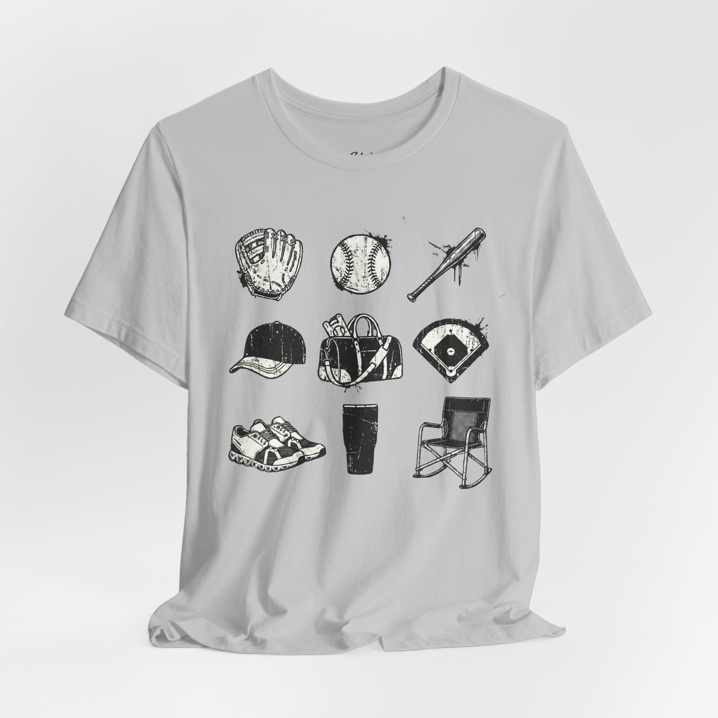 Baseball Grunge Icons T-shirt