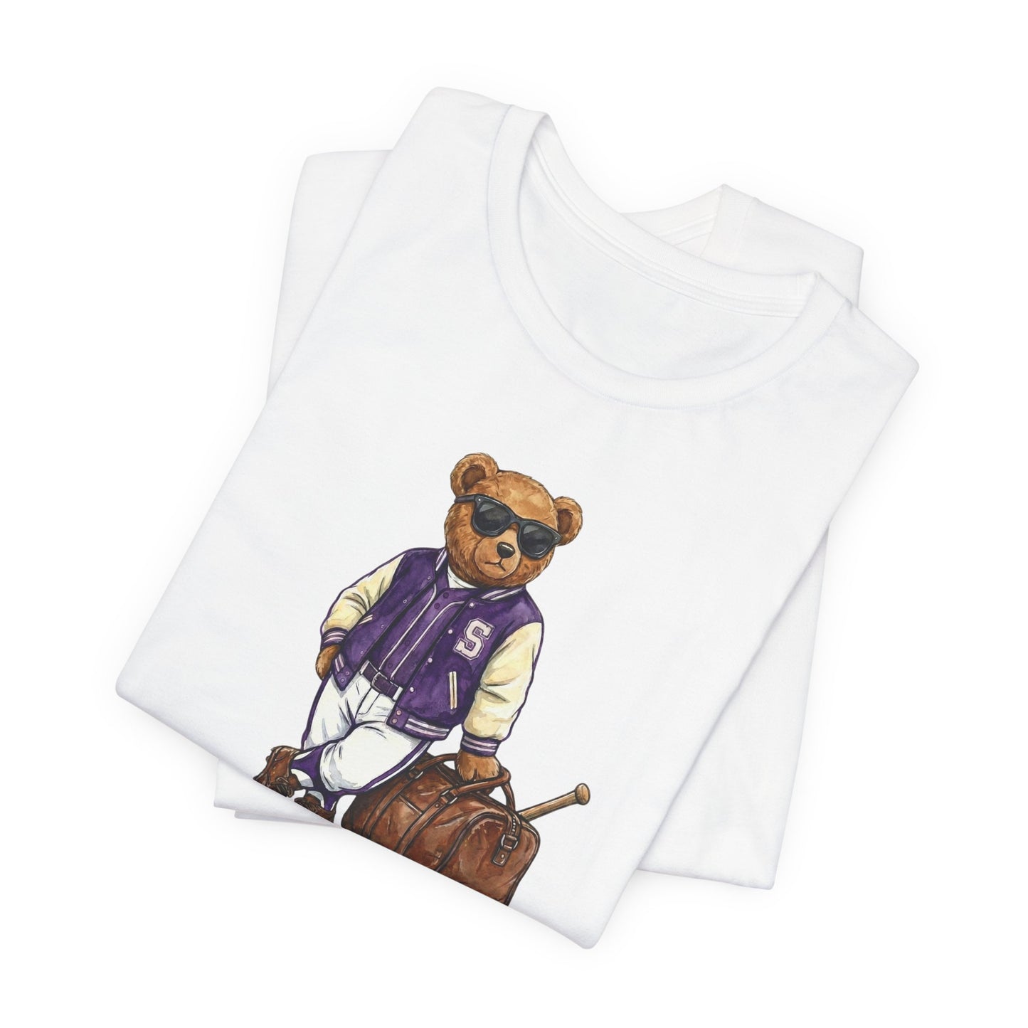 Purple Travel Bear T-Shirt