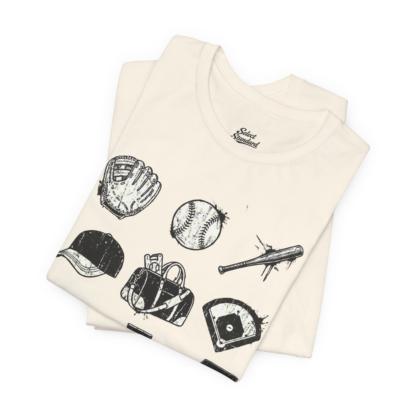 Baseball Grunge Icons T-shirt