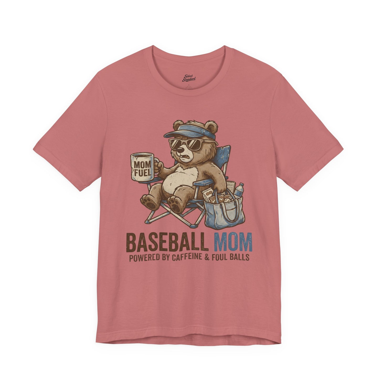Baseball Mom Bear T-Shirt