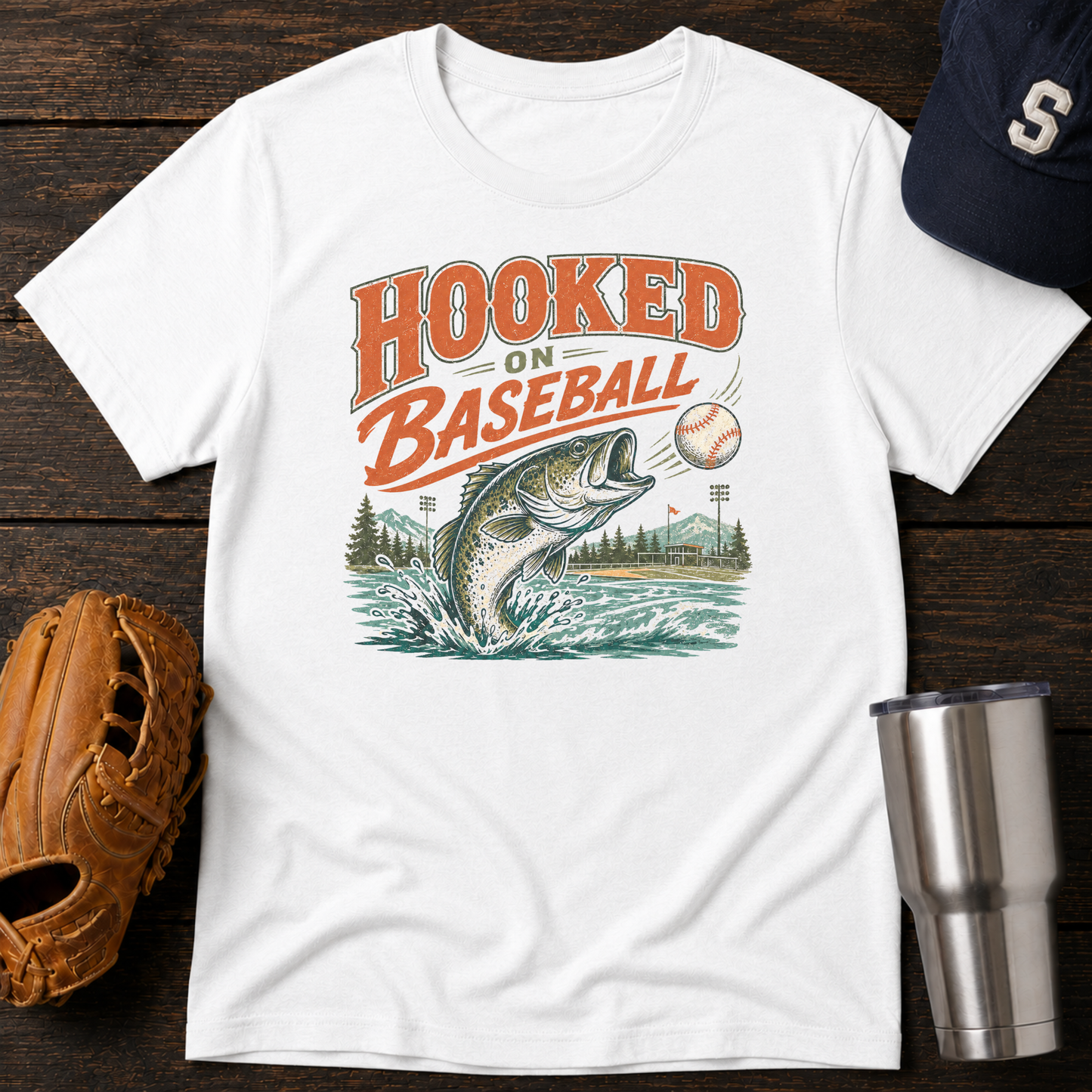 Hooked on Baseball T-Shirt