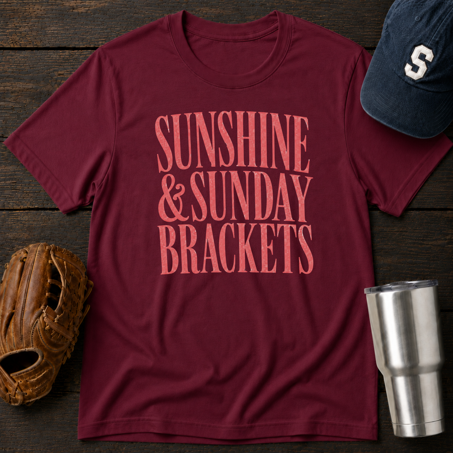 Sunshine & Sunday Brackets T-Shirt