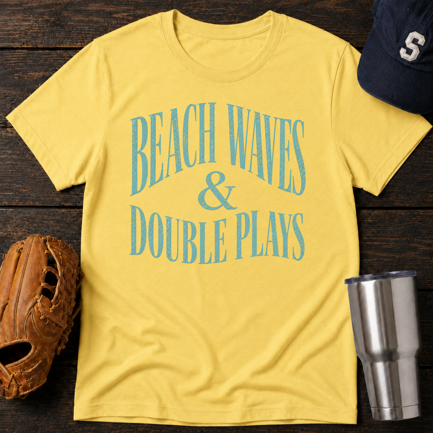 Beach Waves & Double Plays  T-Shirt