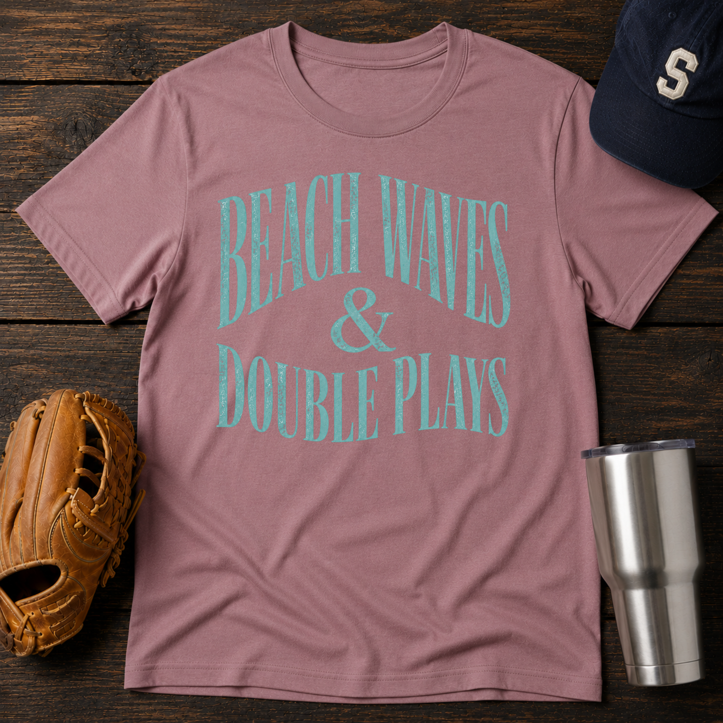 Beach Waves & Double Plays  T-Shirt