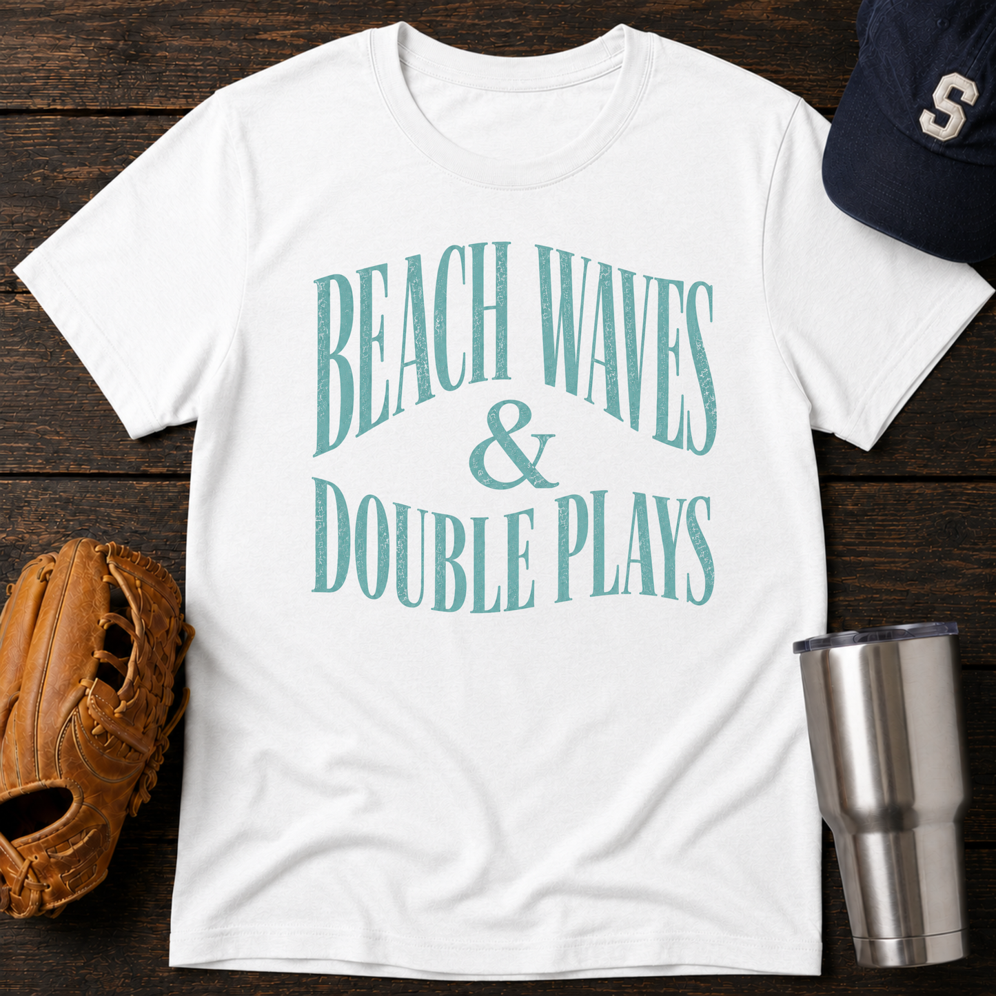 Beach Waves & Double Plays  T-Shirt