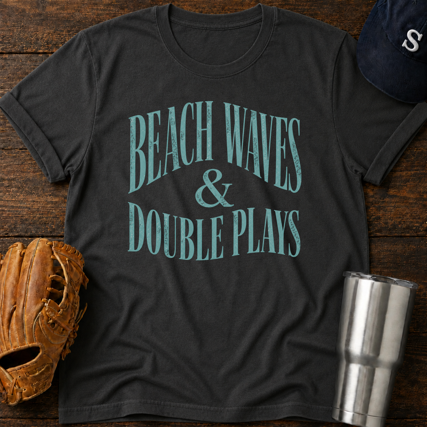 Beach Waves & Double Plays  T-Shirt
