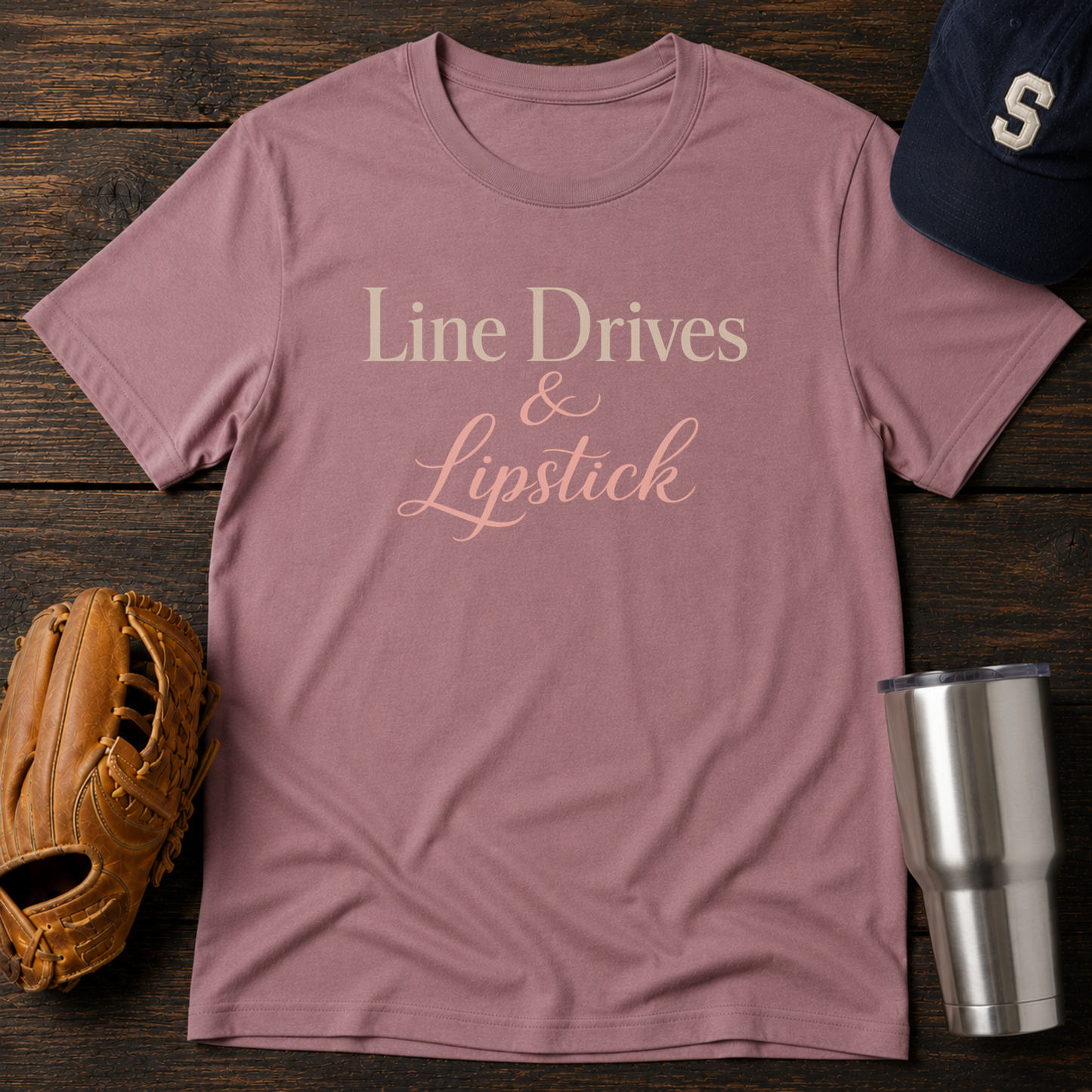 Line Drives & Lipstick T-Shirt