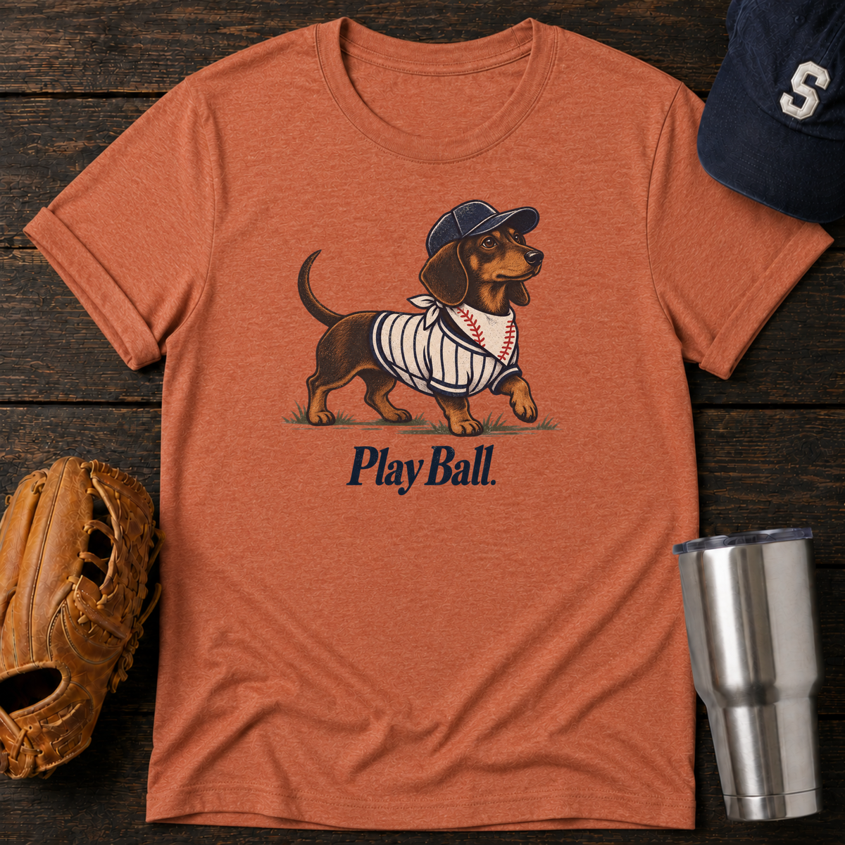 Play Ball Dachshund T-Shirt