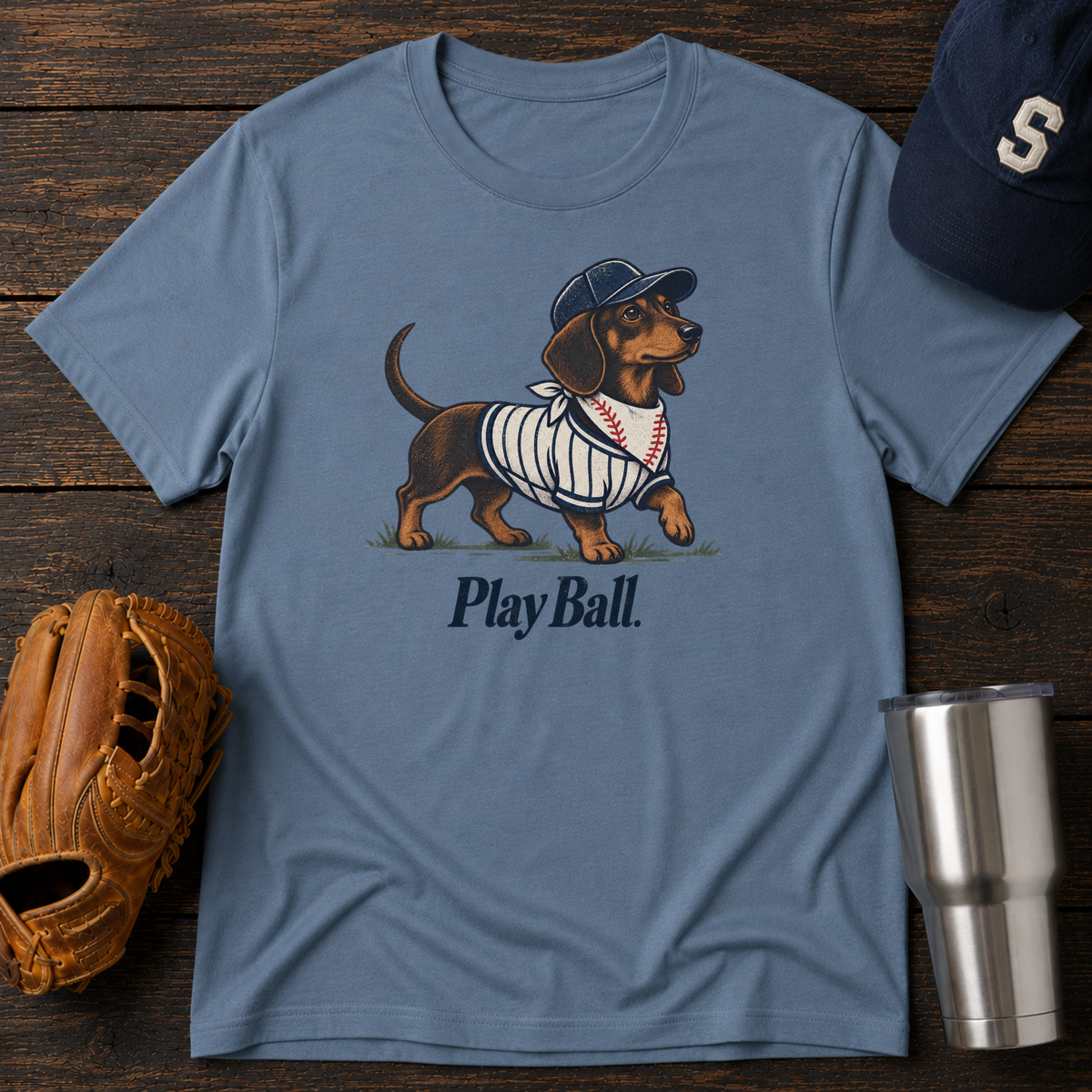 Play Ball Dachshund T-Shirt