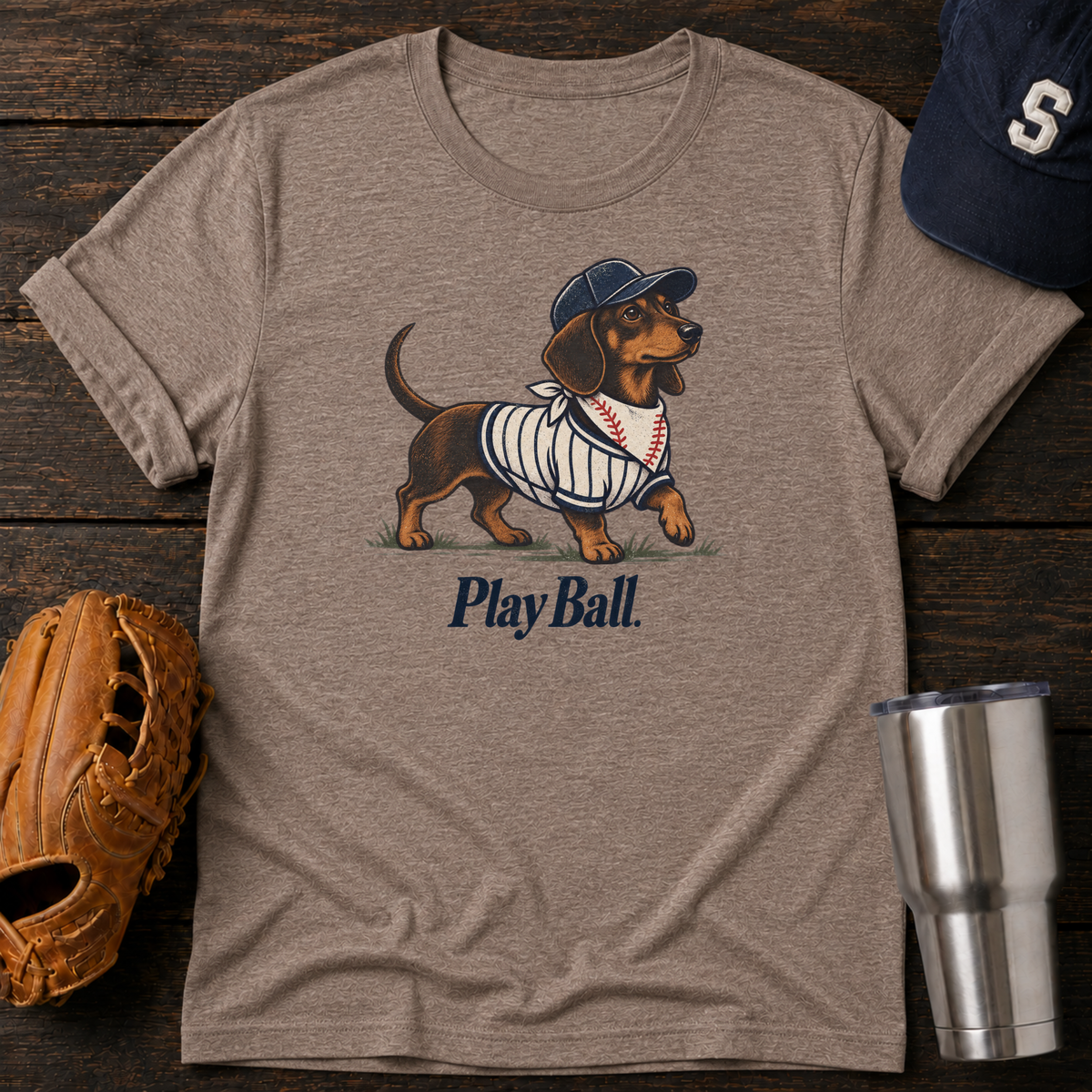 Play Ball Dachshund T-Shirt