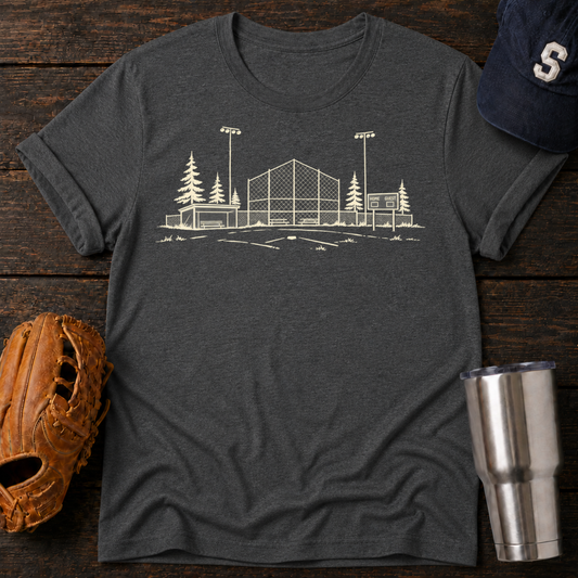 Minimalist Baseball Field T-Shirt