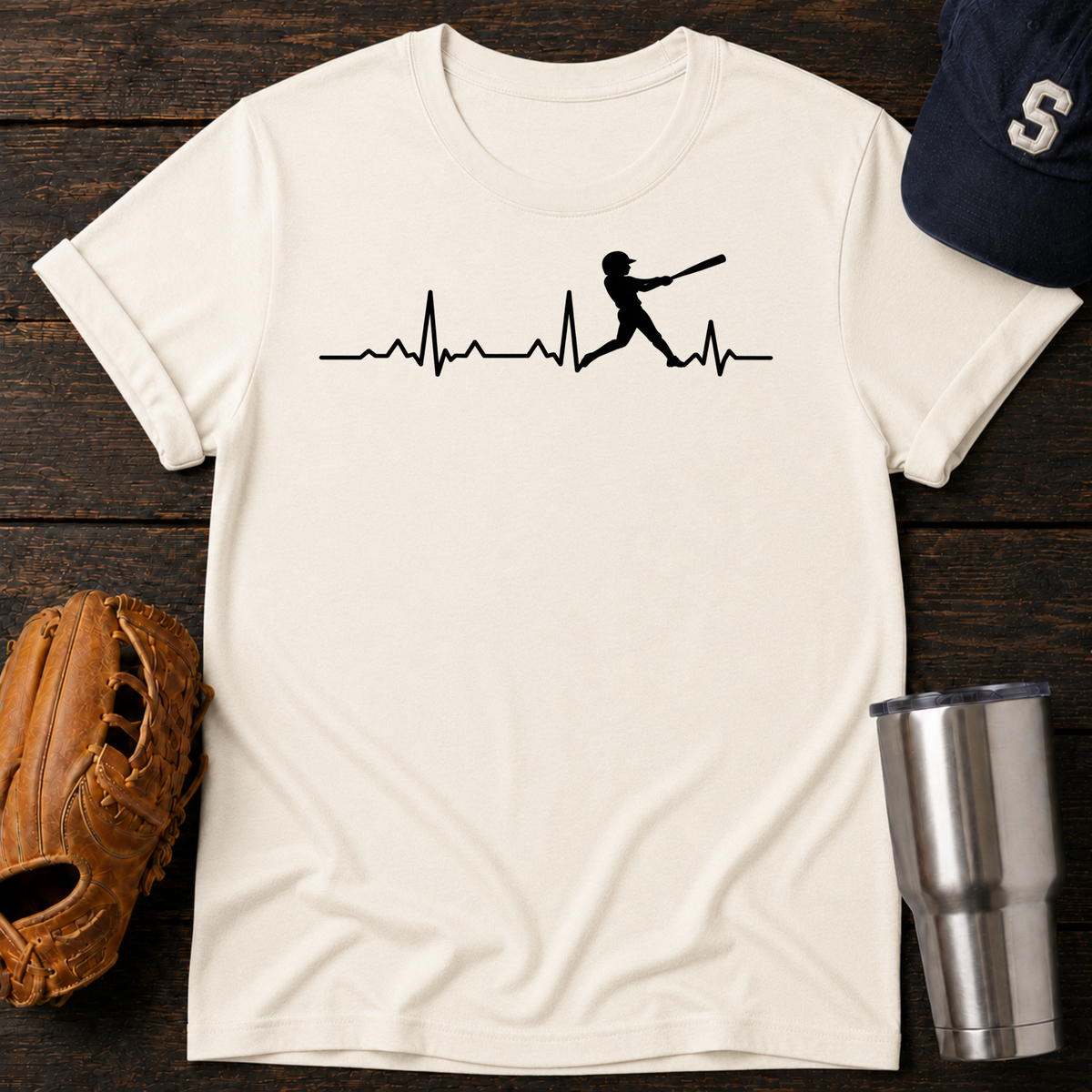 Baseball Heartbeat T-Shirt