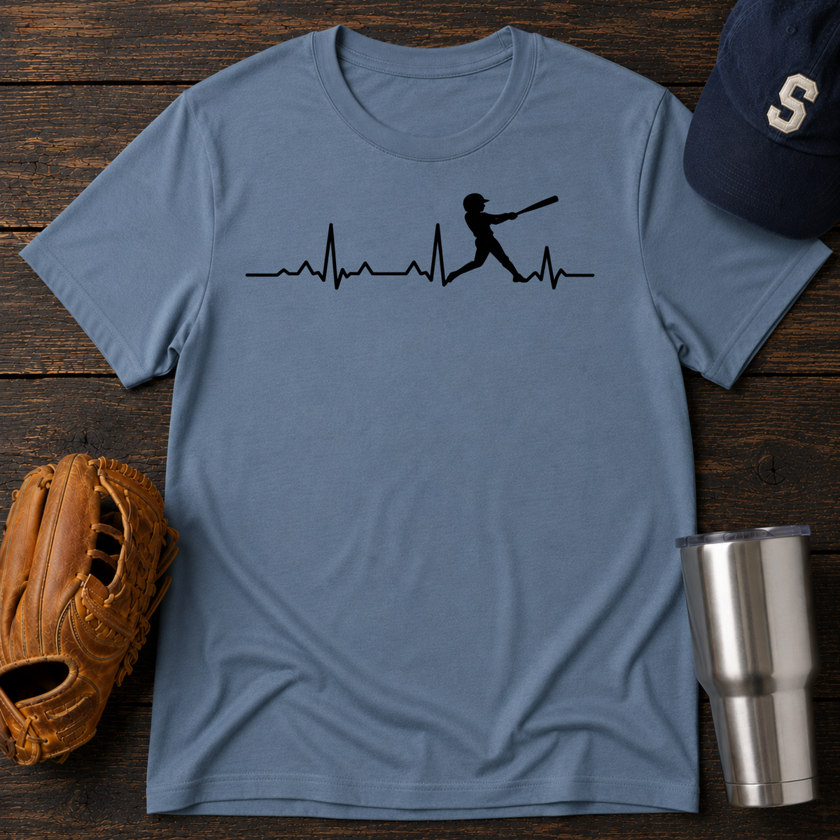 Baseball Heartbeat T-Shirt