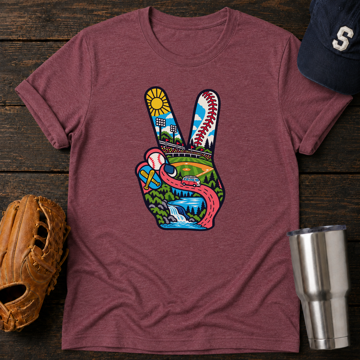 Peace & Ballpark Vibes T-Shirt