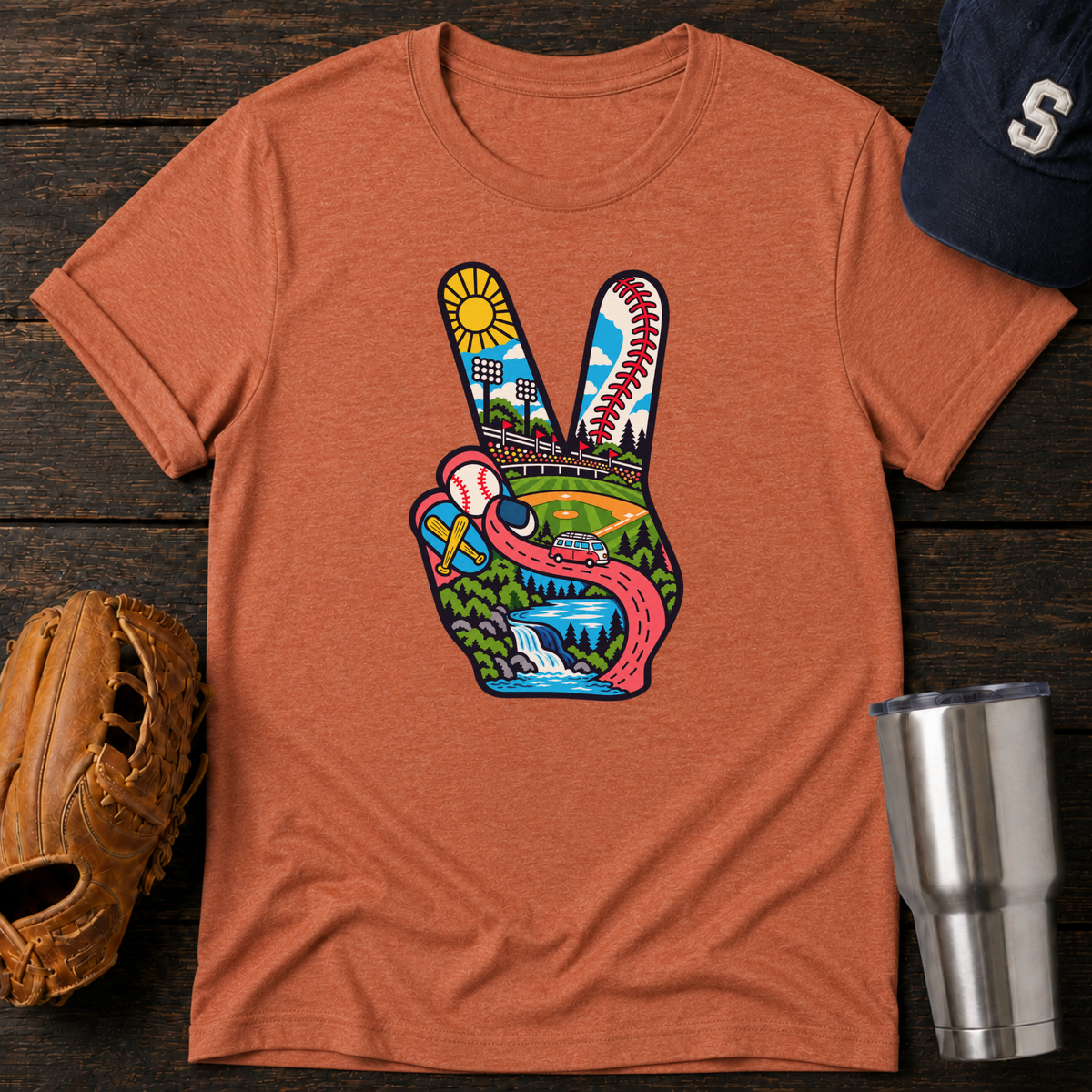 Peace & Ballpark Vibes T-Shirt