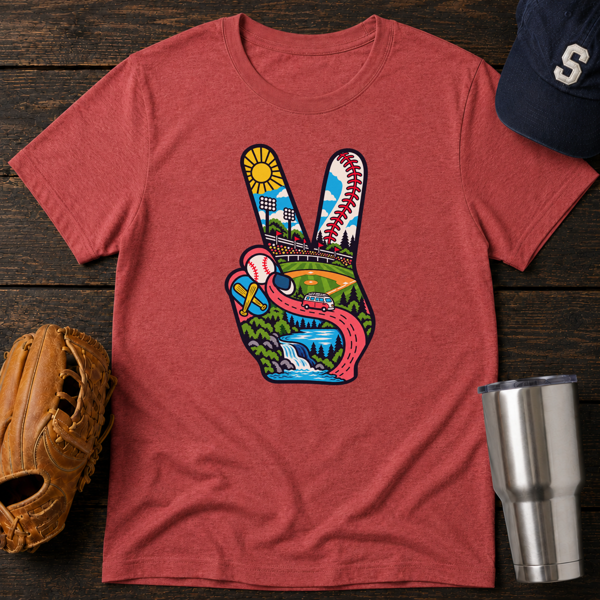 Peace & Ballpark Vibes T-Shirt