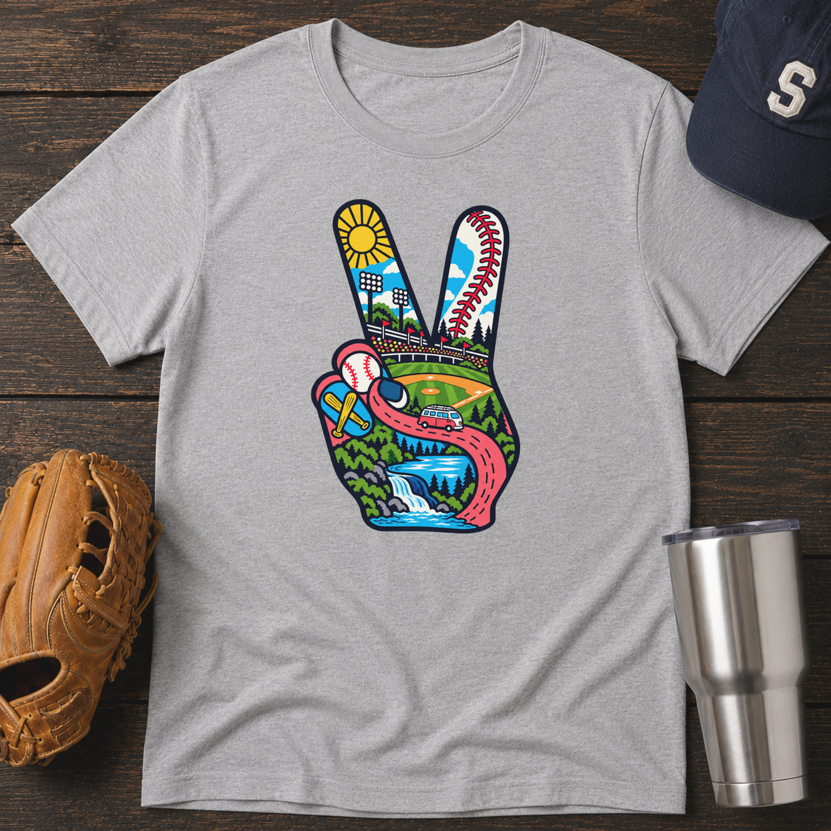 Peace & Ballpark Vibes T-Shirt