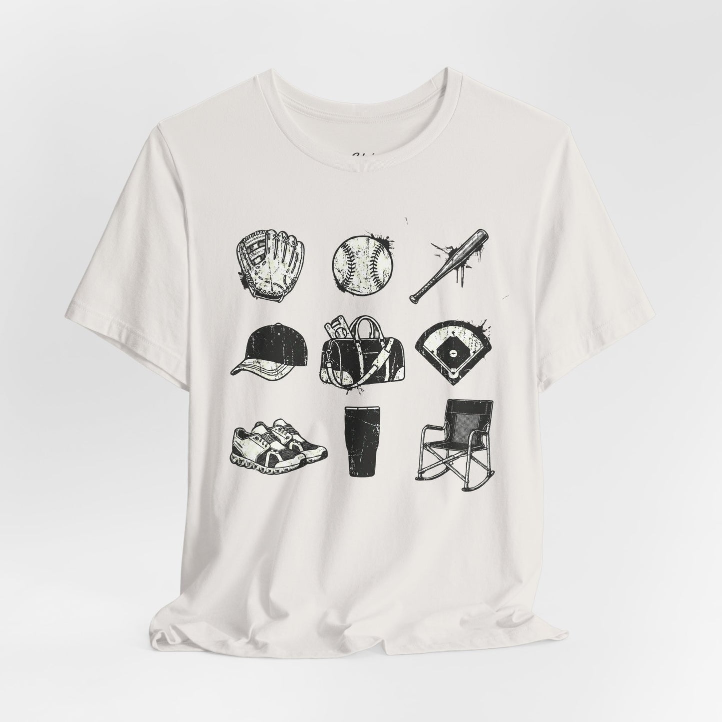 Baseball Grunge Icons T-shirt