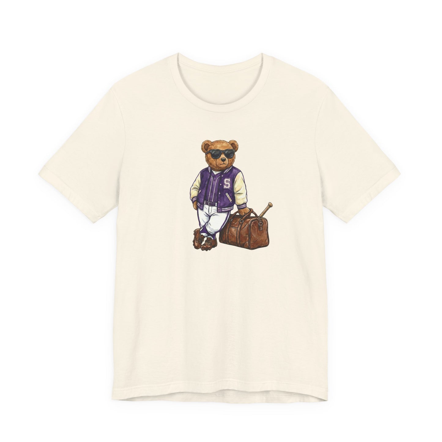 Purple Travel Bear T-Shirt