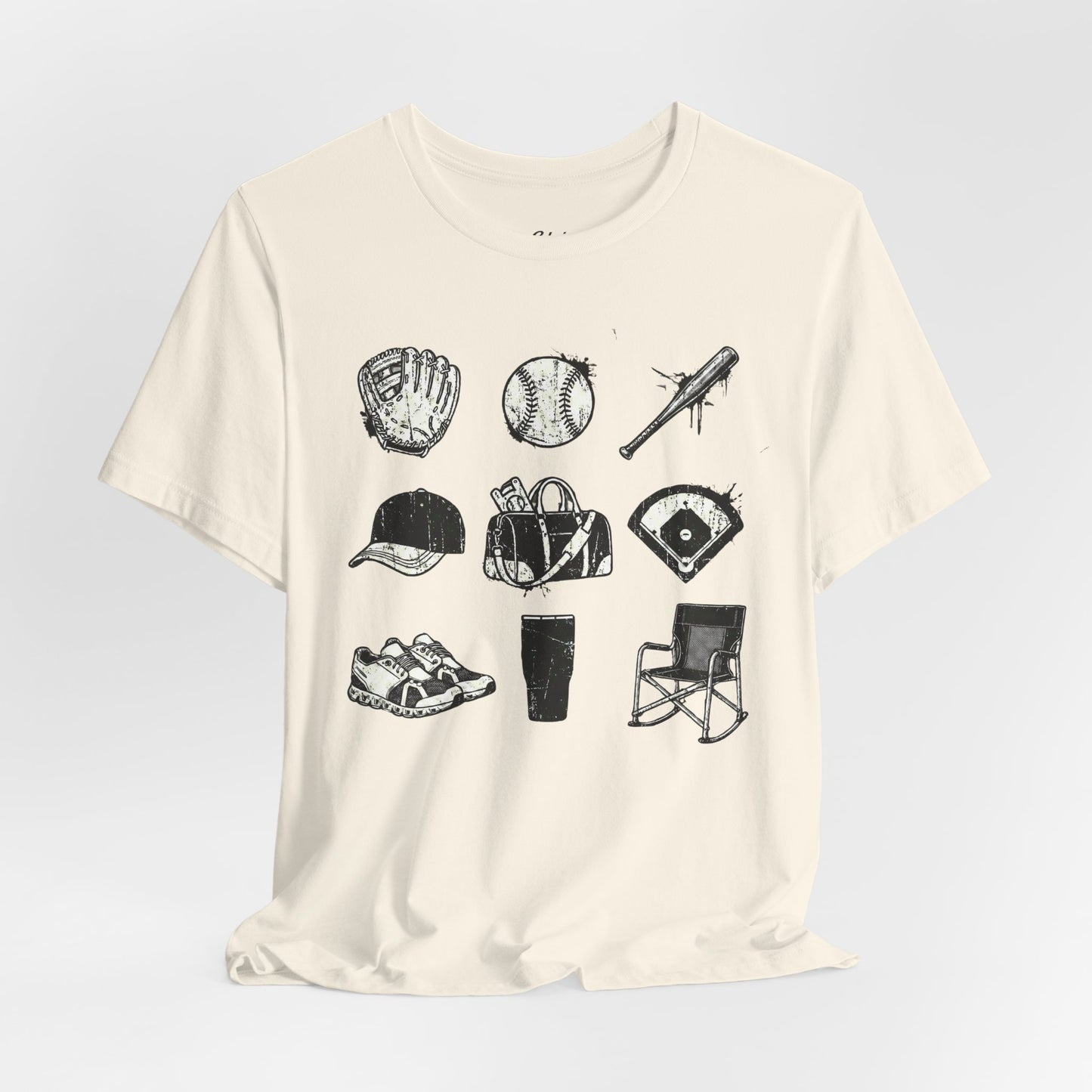 Baseball Grunge Icons T-shirt