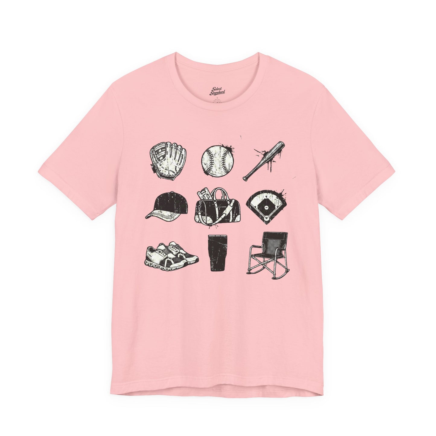 Baseball Grunge Icons T-shirt