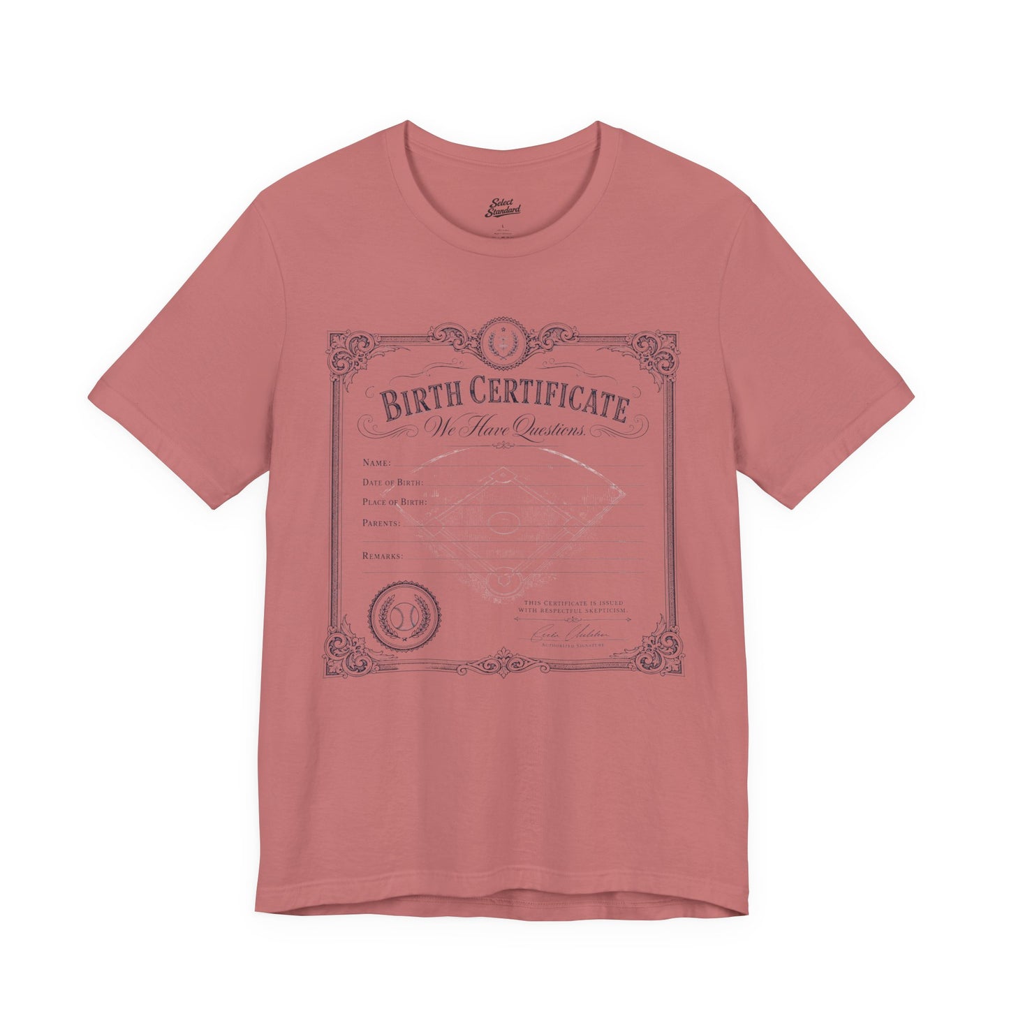 Birth Certificate T-Shirt