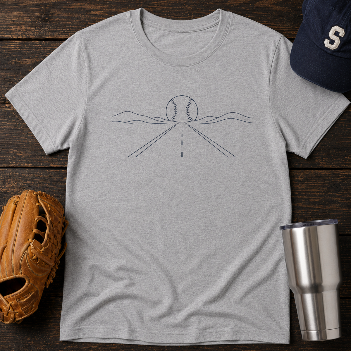 Road to Baseball T-Shirt
