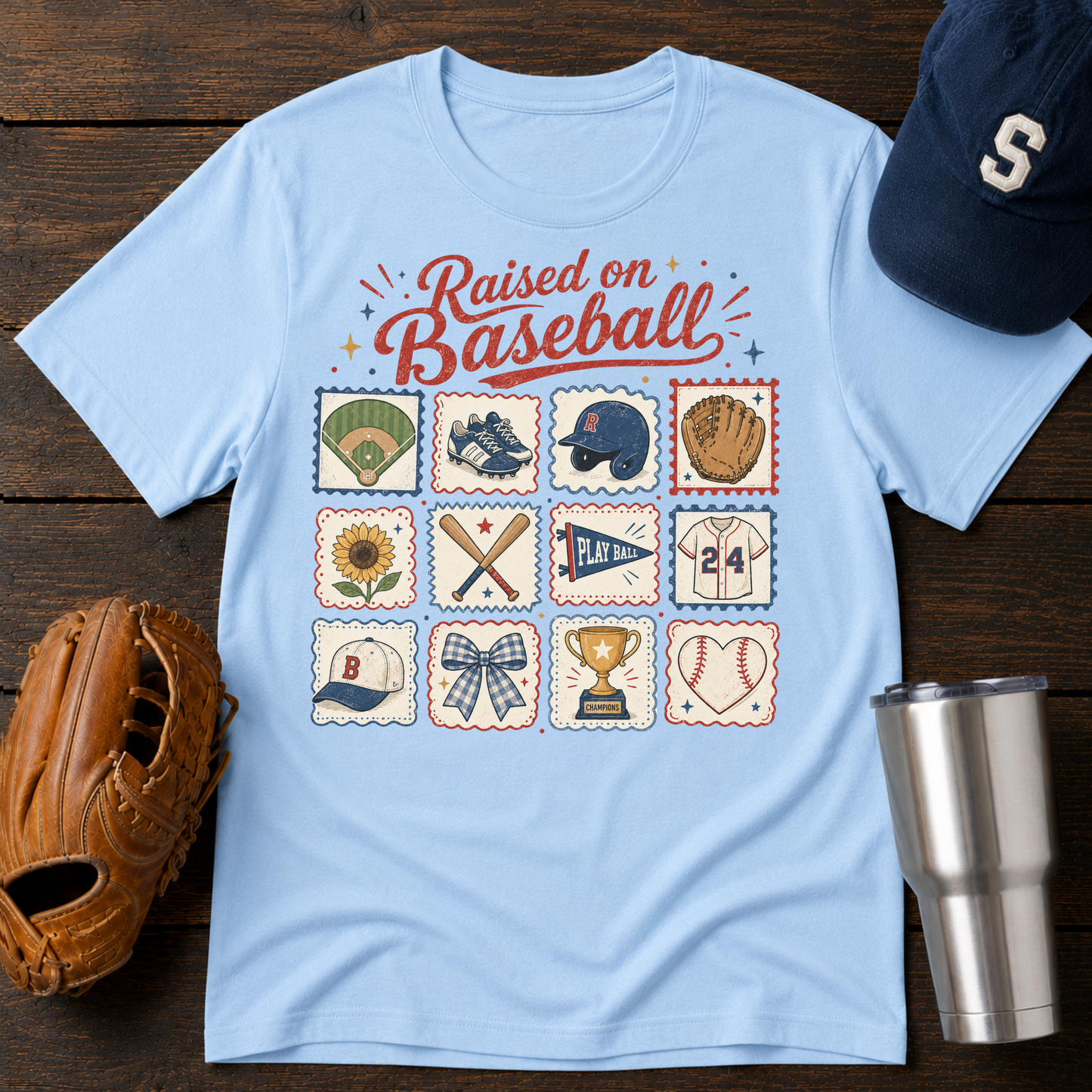 The Raised on Baseball T-Shirt