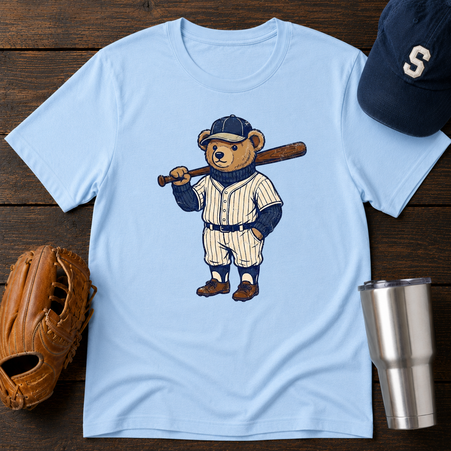 Classic Baseball Bear T-shirt