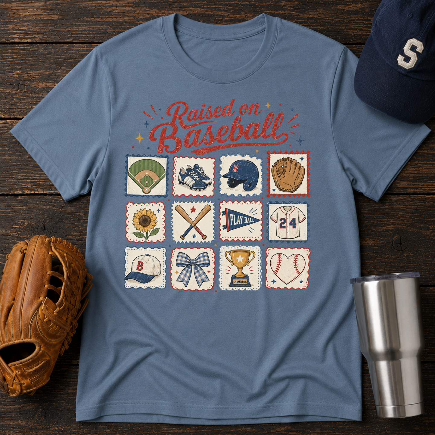 The Raised on Baseball T-Shirt