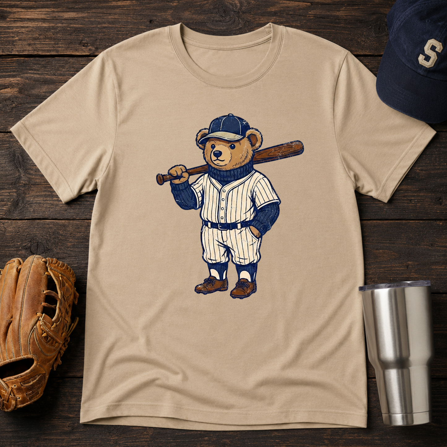 Classic Baseball Bear T-shirt