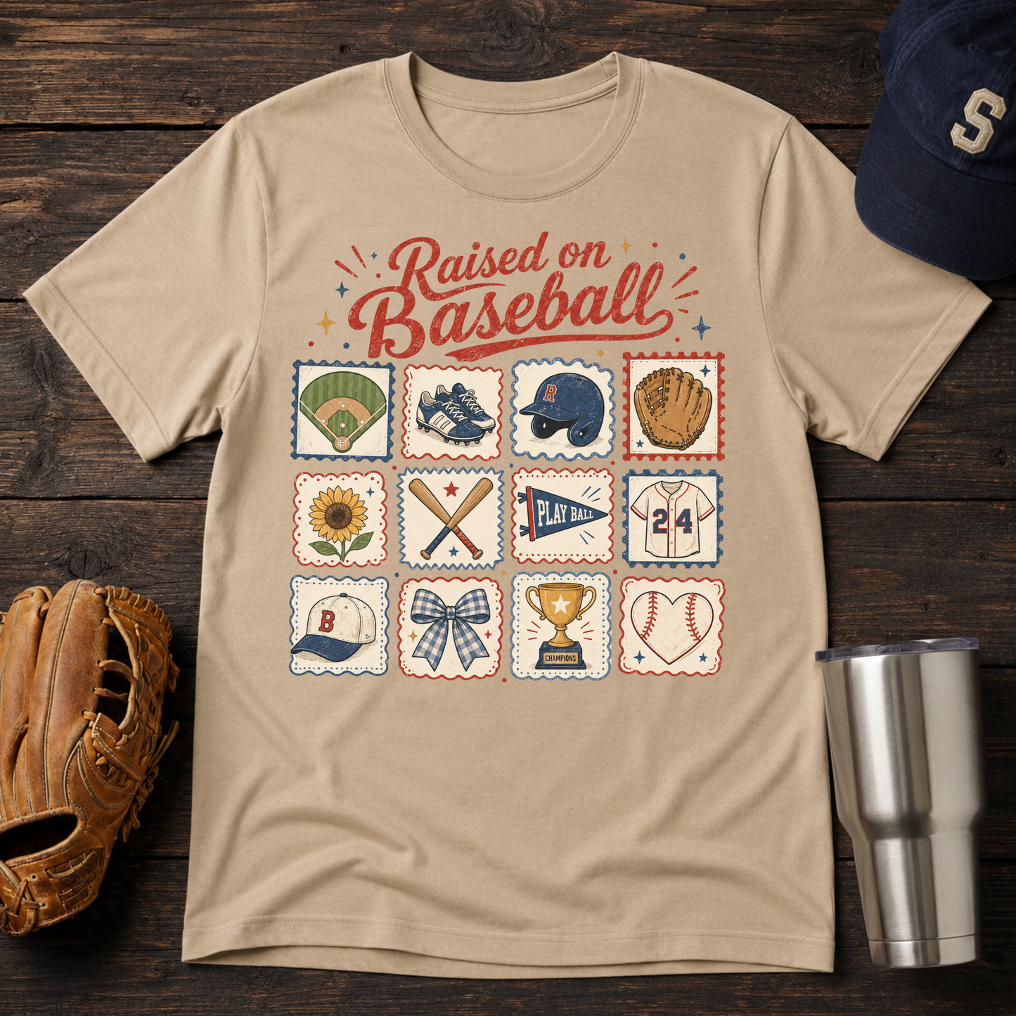 The Raised on Baseball T-Shirt