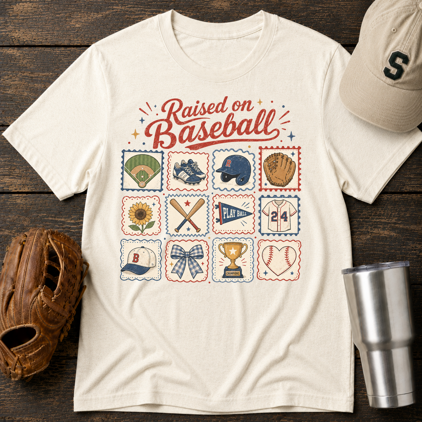 The Raised on Baseball T-Shirt
