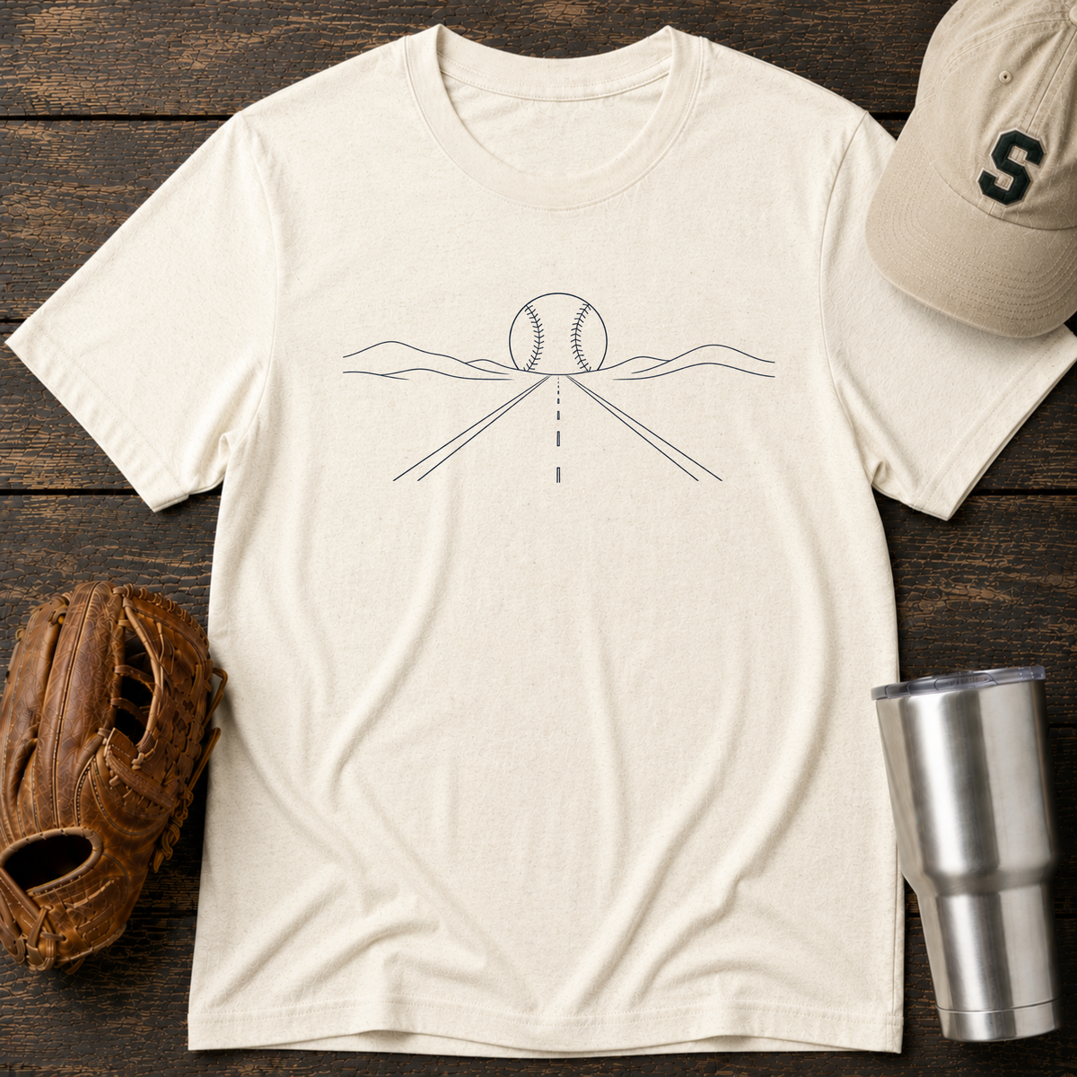 Road to Baseball T-Shirt