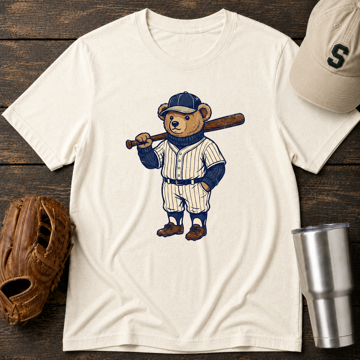 Classic Baseball Bear T-shirt
