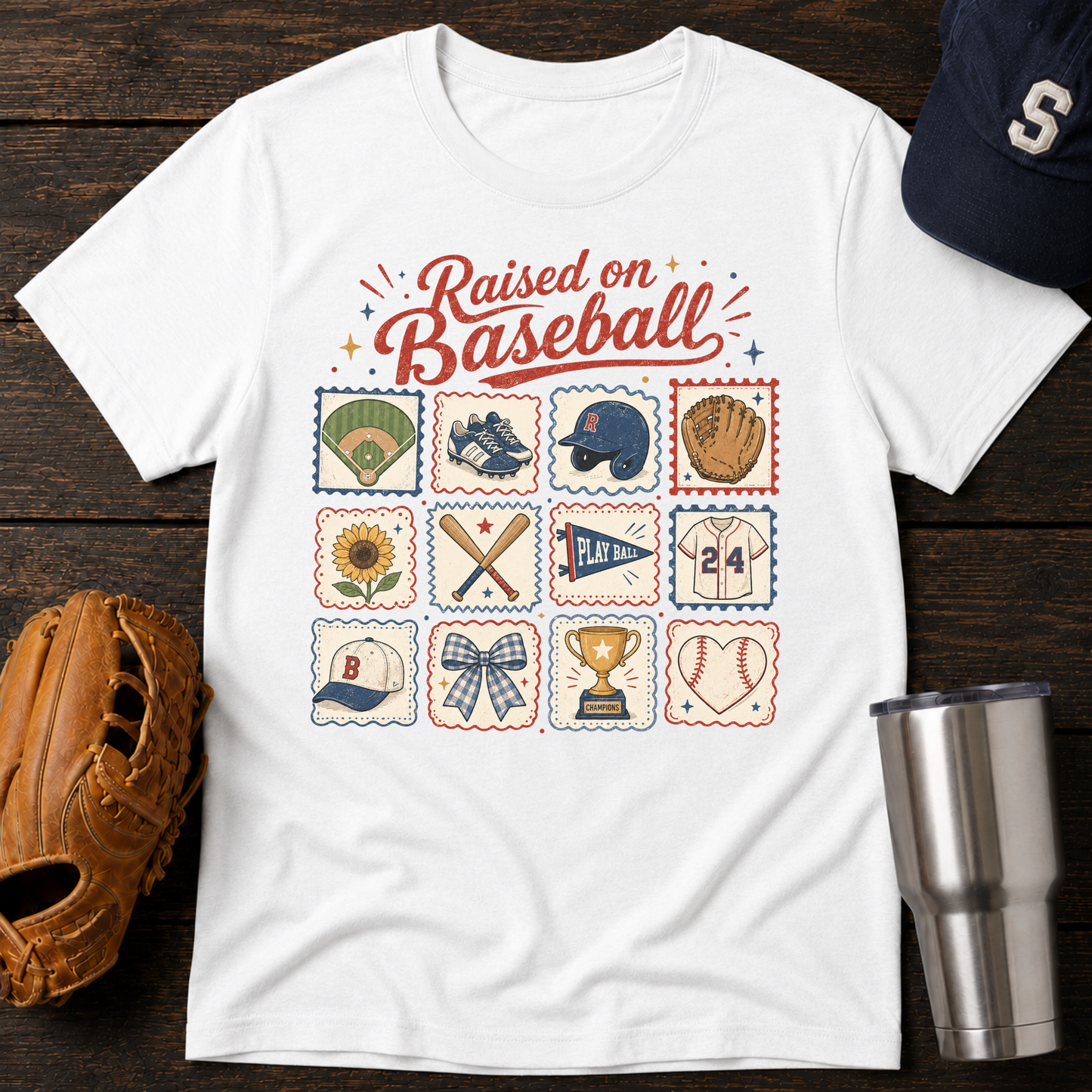 The Raised on Baseball T-Shirt