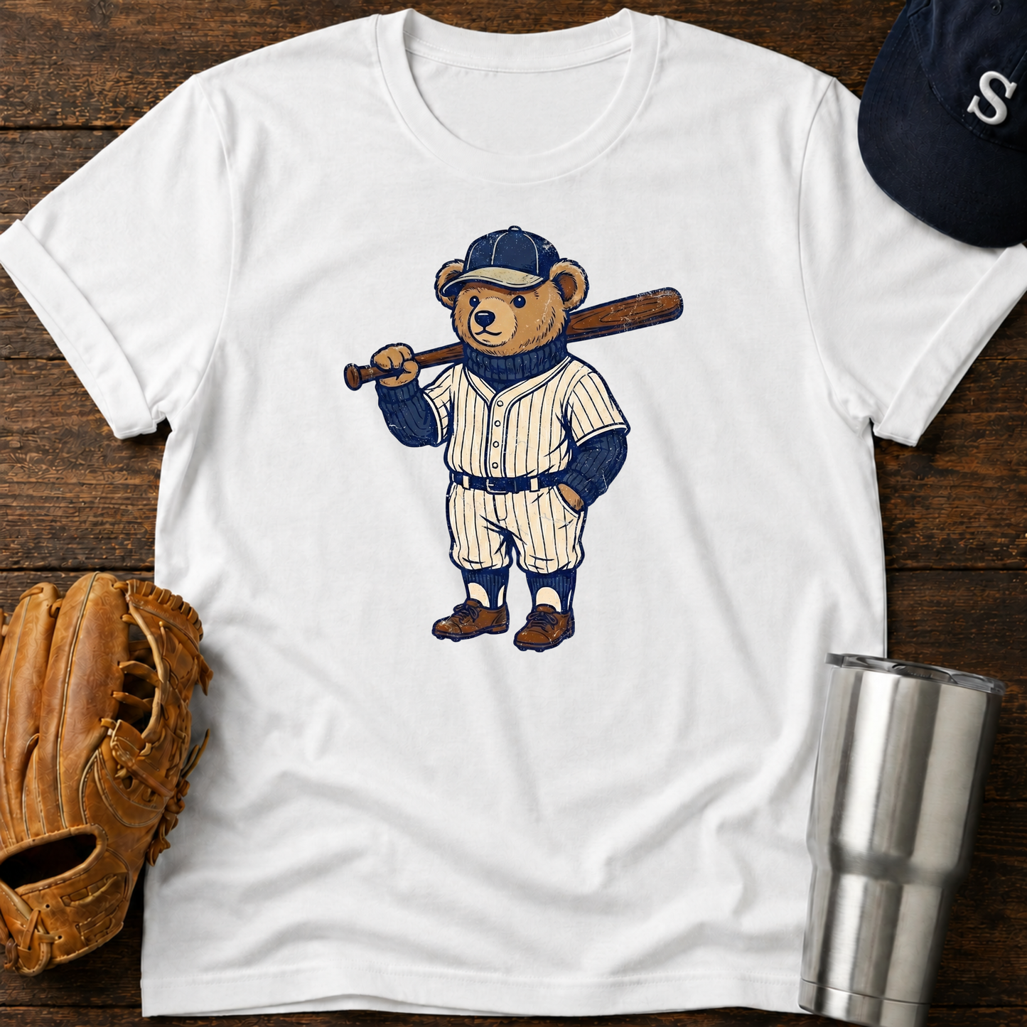 Classic Baseball Bear T-shirt